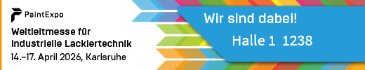 PaintExpo – Weltleitmesse für Industrielle Lackiertechnik – 14.–17. April 2026, Karlsruhe – Wir sind dabei! Halle 1 1238